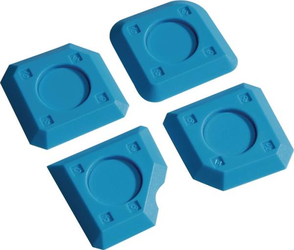 TECWERK Fugenspachtel passend für eckige und runde Fugen Kunststoff 4-teilig Set